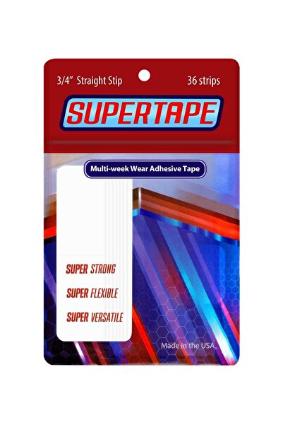 True Tape SUPERTAPE Protez Saç Bandı Düz (3/4" - 2cm x 7.5cm) 36 Adet