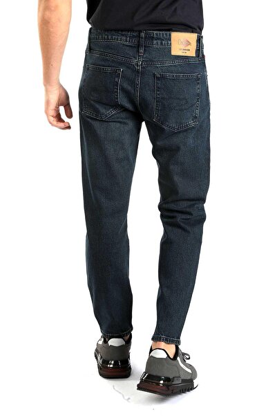 Lee Cooper London Normal Bel Dar Konik Kesim Daralan Paça Mavi Erkek Jean Pan...
