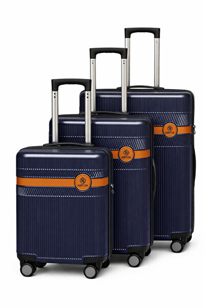 Cambridge Polo Club Kırılmaz Polikarbon TSA Kilitli 8 Tekerlek Valiz Seti 1816