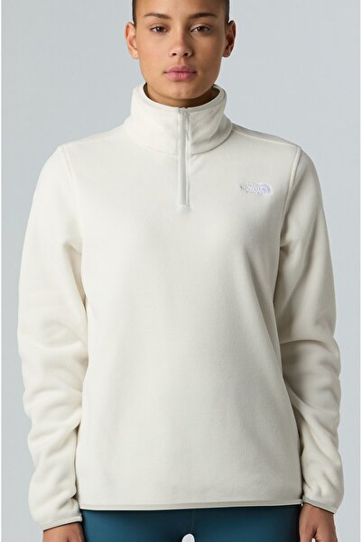 THE NORTH FACE Jachetă W Glacier Fleece 1/4 Zip pentru femei, cu fermoar pe u...