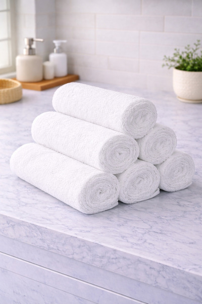 LİNDENİ HOME El Havlusu Facial Towel Kitchen Towel 100% Cotton 6 Pieces