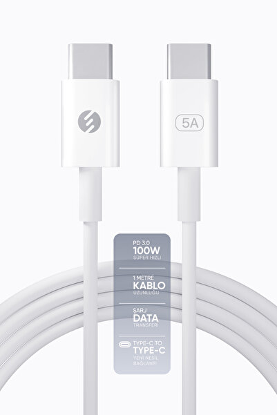 S-LINK SL-C124 Type C to Type C Quick Super Charge 1m 20V 5A 100Watt PD 3.0 D...