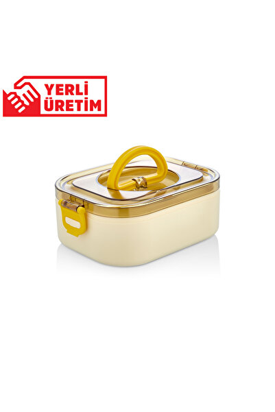 Yeniay Plastik Yerli Üretim Tek Kat Beslenme Kabı Saklama Kabı Lunch Box Spor...