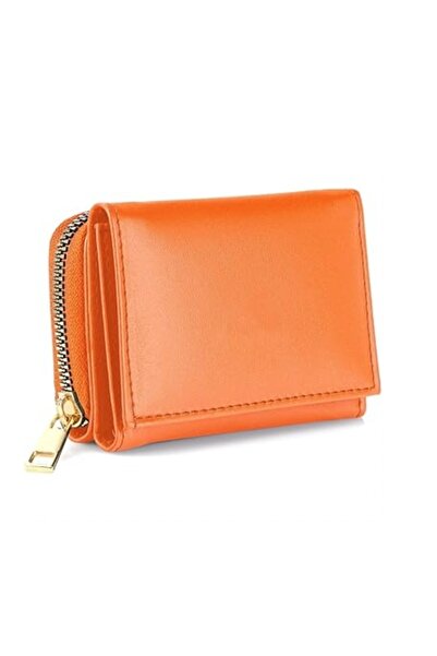 Byc polo محفظة نسائية برتقالية مع عملة قطة وحامل بطاقات وحقيبة يد نسائية أنيق...