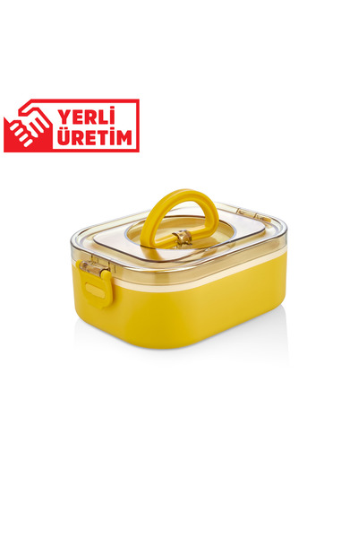 Yeniay Plastik Yerli Üretim Tek Kat Beslenme Kabı Saklama Kabı Lunch Box Spor...