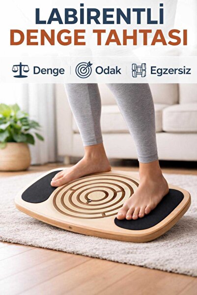 balango Denge Tahtası | Labirentli Odak ve Denge Geliştirici | Çocuk & Yetişkin