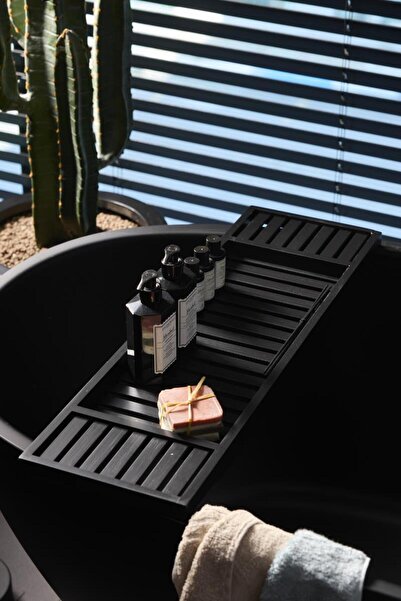 Perotti Vasca Black Tub Shelf 70*15 cm