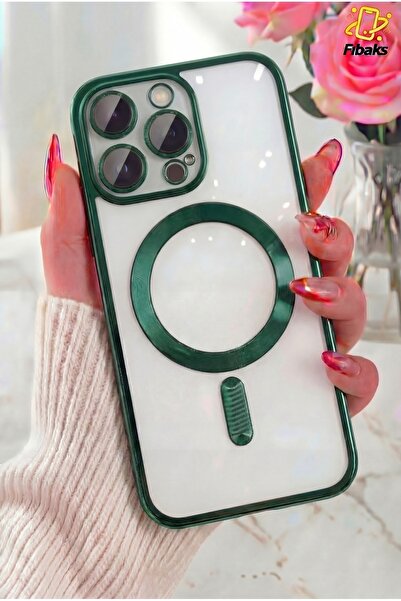 Fibaks حافظة آيفون 11 برو ماكس مع حماية لعدسة الكاميرا وشحن ماج سيف، غطاء ناع...