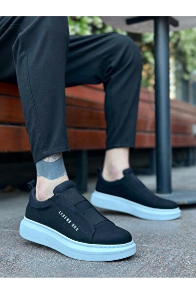 BOA BA0307 BOA Pantofi pentru bărbați cu talpă înaltă groasă cu bandă dublă a...