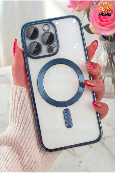 Fibaks iPhone 11 Pro Max Kılıf Kamera Lens Korumalı Magsafe Şarji Şeffaf Renk...