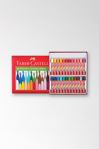 Faber Castell Pastel Boya, 24 Renk, Canlı ve Yumuşak Renkler, Kolay Kullanım, Şık Tasarım