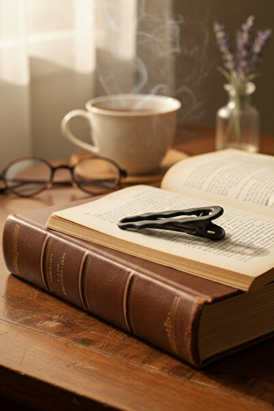 Tupek Store Mat Siyah Minimal Mandal Toka – Günlük ve Şık Saç Tokası