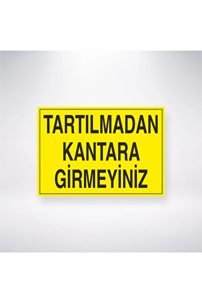 Reysa Tasarım لا تدخل كانتارا دون وزن 21x35 ملصق لاصق خلفي