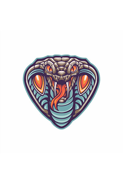 Reysa Tasarım ملصق ثعبان ملون 2 - 10x10 سم