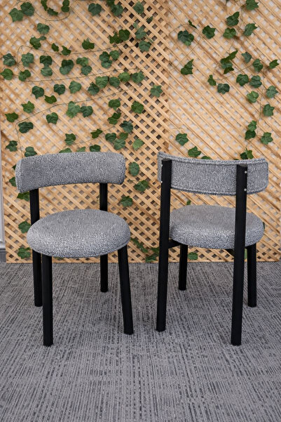 MEDA CONCEPT 1 Adet Bella Mutfak Balkon Salon Sandalyesi Hanedan Kumaş