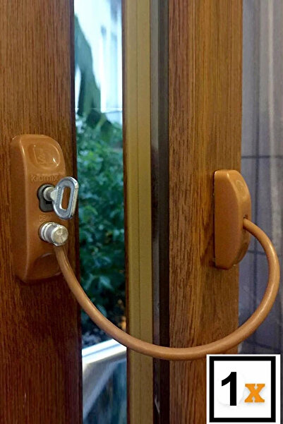 fitfiyat Steel Wire Glass Lock Pvc Pimapen Keyed Anti-Theft Lock Baby Child S...