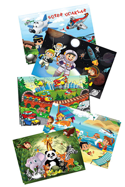 Erzurum Kitabevi Yapboz Seti 5'li - 5 Farklı kby Yapboz