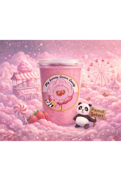 MY SWEETY COTTON CANDY حلوى القطن الفاخرة بنكهة الفراولة والمانجو والتويتي فر...
