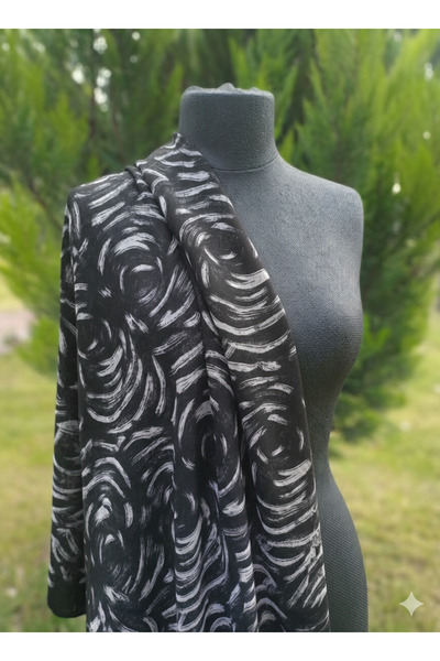 SK Scarfs Batik Desen Kraş Kumaş Şal