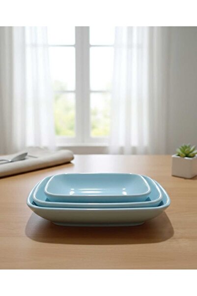 Minka Concept 3 Parça Seramik 14-17-20 Cm Kare Kayık Tabak