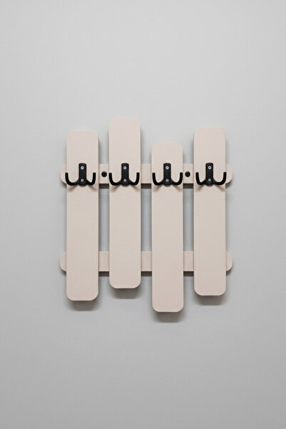 UMN DECOR Modern Ahşap Çit Duvar Tipi Elbise Askılığı - Dekoratif Portmanto A...