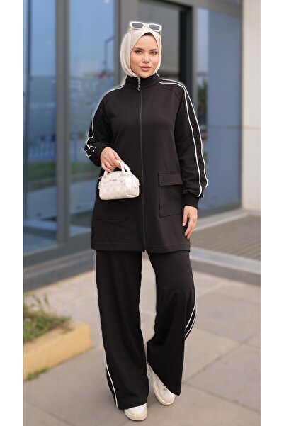 Ryzi Moda Women's Hijab Tracksuit Set with Zipper