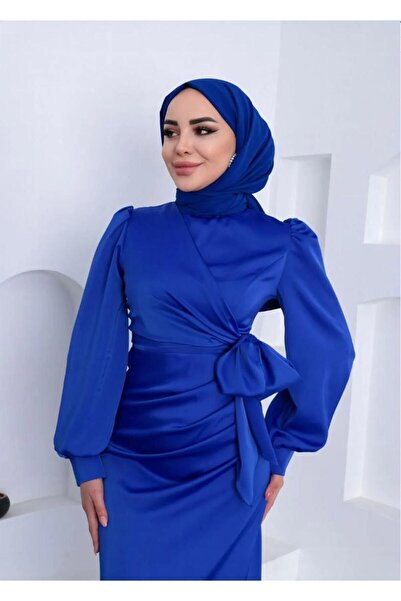 modadeywearst Satin Evening Dress - Side Tie