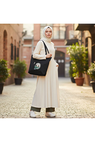 Bordglow Siyah Plaj Çantası -Punch için uygundur - Gabardin Kumaş - Bordglow