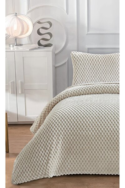 ALTINPAMUK SOFT ARYA Cuvertură de pat pentru o persoană 180x240 BEJ