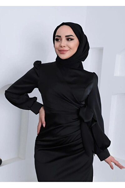 modadeywearst Satin Evening Dress - Side Tie