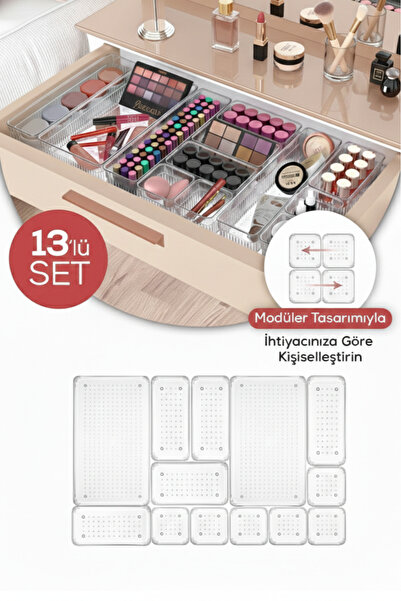 UNIQUE ME 13Pcs Організатор шухляди в шафі для кухонних ящиків Організатор шу...