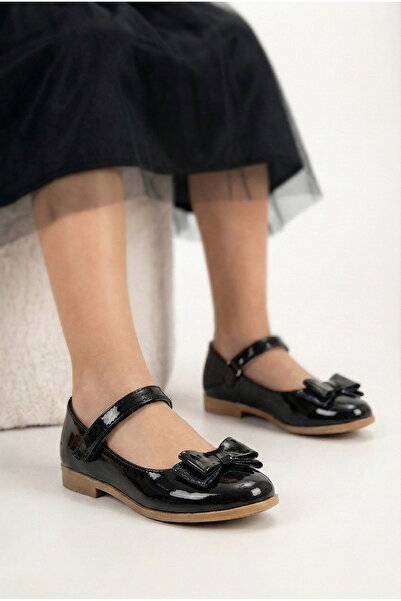 BDKButik FİYONKLU KIZ ÇOCUK BABET ORTOPEDİK TABAN RUGAN BABET AYAKKABI