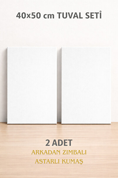 Puzzle 2'li 40X50 cm Tuval Arkadan Zımbalı Academy