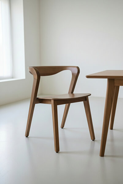 KleinHaus Furniture Arco Ahşap Sandalye, Ahşap Oturumlu