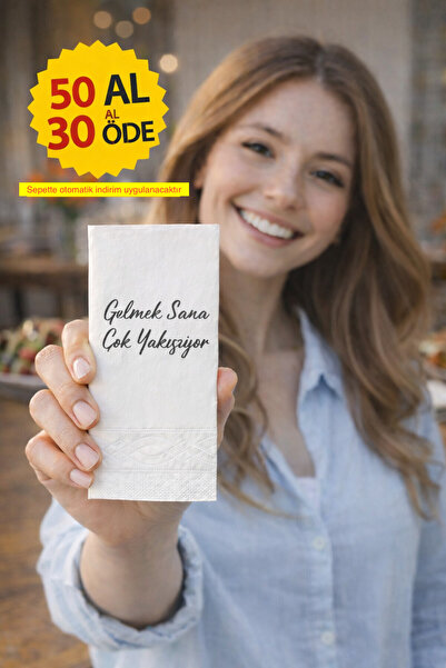 Palo Santo Gülmek Sana Çok Yakışıyor Baskılı Peçete 1 adet