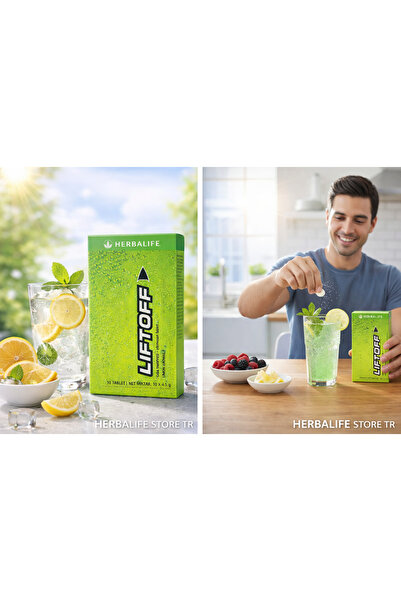 Herbalife LiftOff Efervesan İçecek Limon Aromalı 10 Tablet
