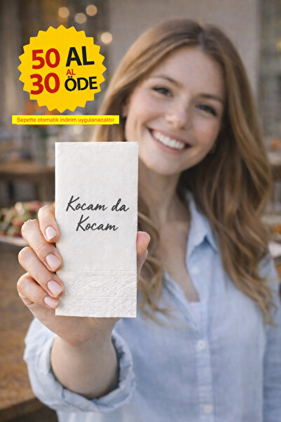 Palo Santo Kocam da Kocam Baskılı Peçete 1 adet