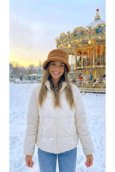 LAGRANZE قبعة دلو ناعمة من القطيفة