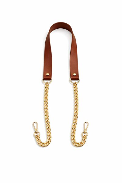 Nildenhobim Suni Derili Papağan Kancalı Zincir Çanta Saplar - 115 Cm ( Taba -...