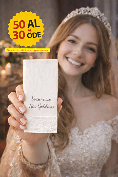 Palo Santo Sözümüze Hoş Geldiniz Baskılı Peçete 1 adet