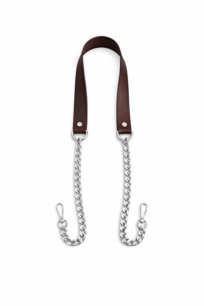 Nildenhobim Suni Derili Papağan Kancalı Zincir Çanta Saplar - 115 Cm ( Kahver...