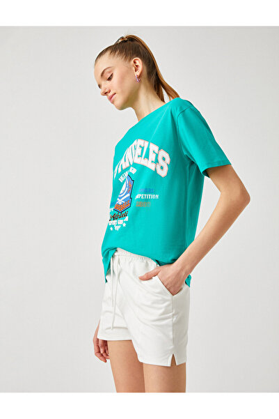 Koton Κοντομάνικο εμπριμέ μπλουζάκι