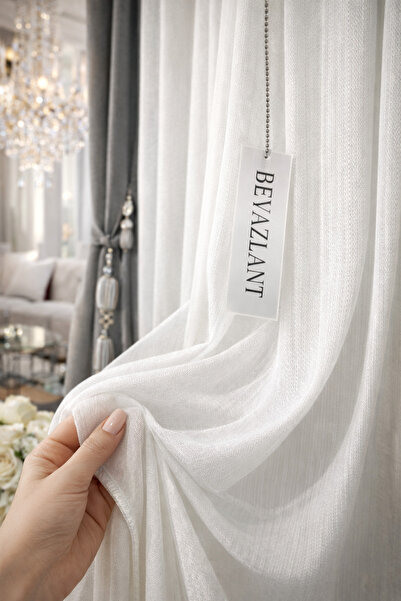 BEYAZLANT LÜKS BAMBU ÖZEL DOKULU PREMİUM AĞIR GRAMAJLI 1/3 SIK PİLELİ ÜTÜ İST...