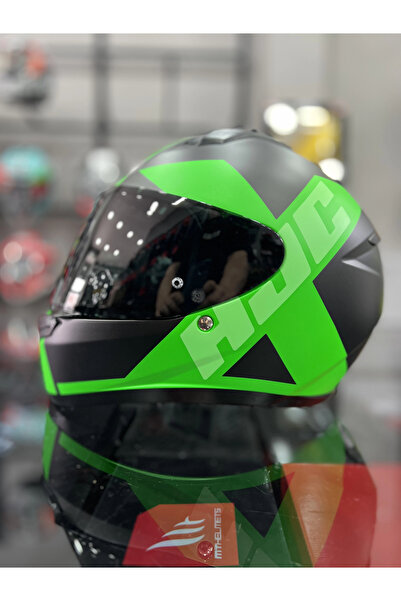 HJC C10 KASK TEZ MC4HSF SİYAH KIRMIZI KASK