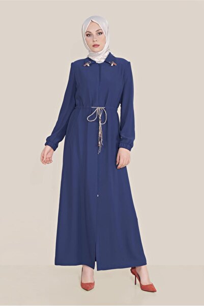 Alvina YAKASI BROŞLU BELİ BAĞCIKLI PARDESÜ 10226