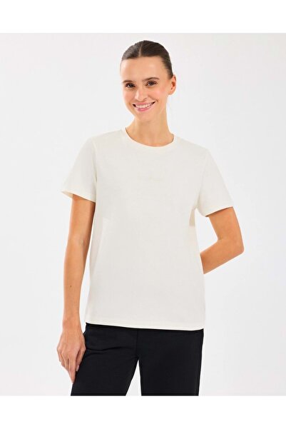 SKECHERS W Essential Crewneck T-Shirt S2510029 Women's T-Shirt White