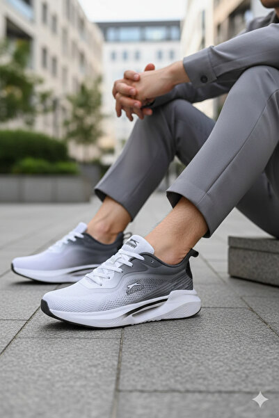 Slazenger Wemba Ithl Gri Albastru Sneaker Pantofi sport casual V2