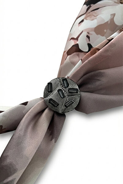 HAWWA خاتم وشاح أنثراسايت |   خاتم الشال |   حلقة الوشاح