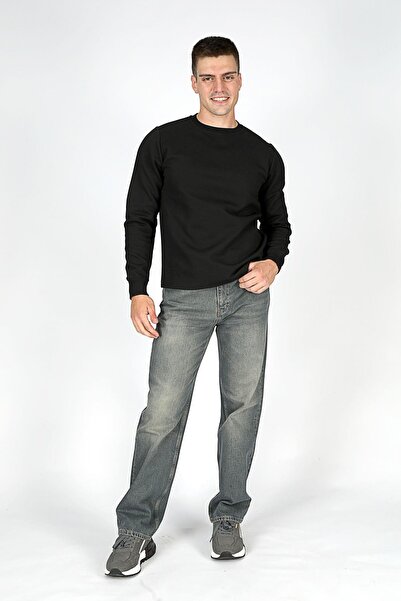 Lee Cooper Ανδρικό φούτερ Luken με λαιμόκοψη μαύρο