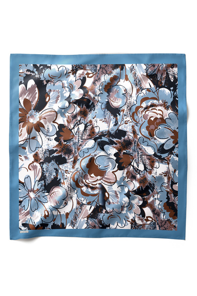 HAWWA وشاح باندانا بنمط زهور فني